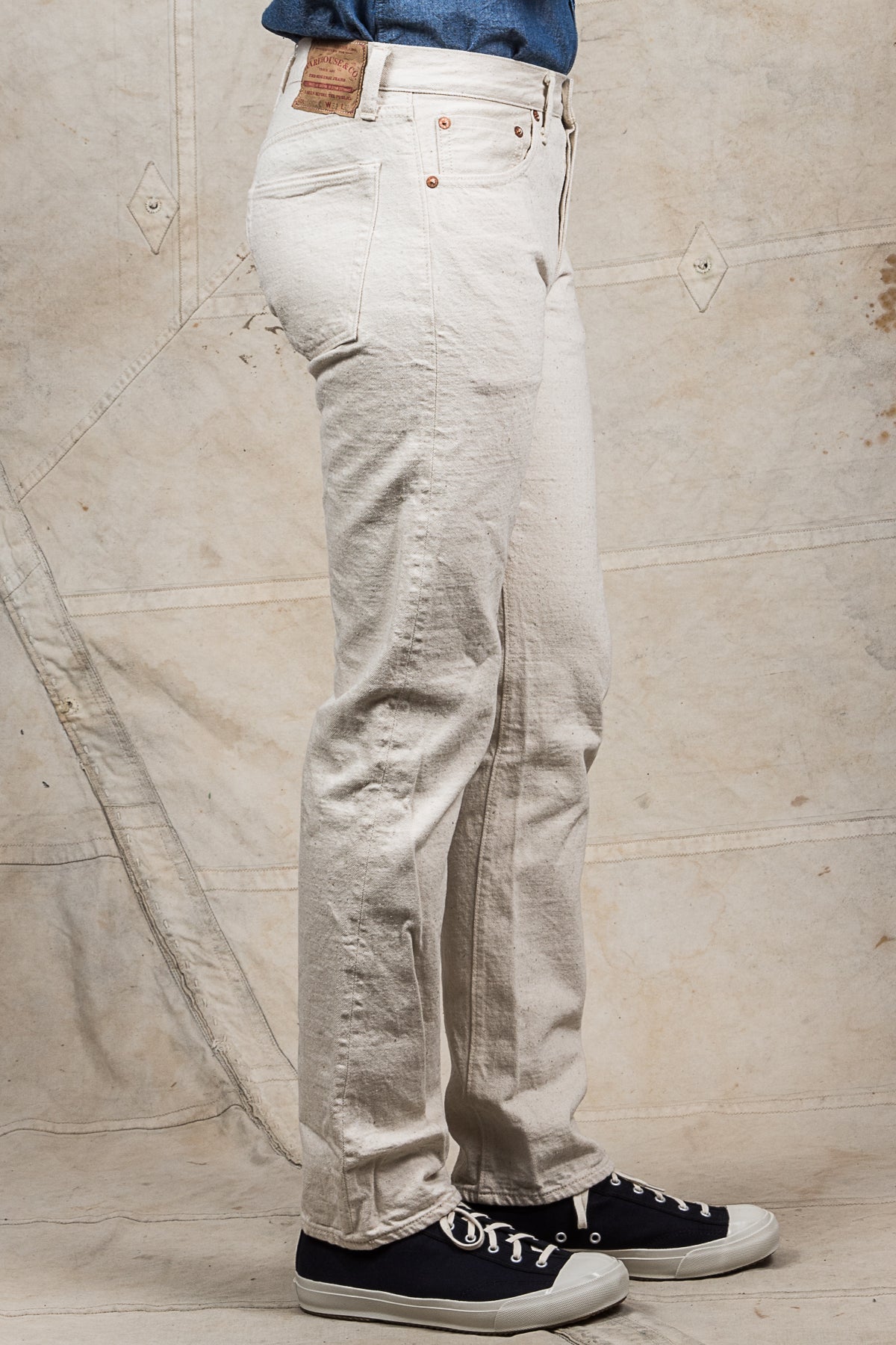 Warehouse & Co Lot 900xx Slim Jeans One Wash Ecru