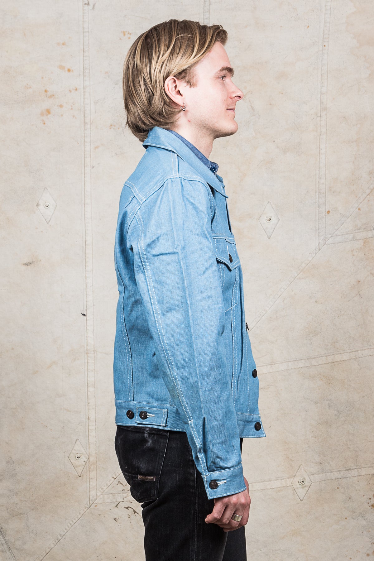 Second Hand Levi's Vintage Clothing 70505 Bright Blue Denim Jacket