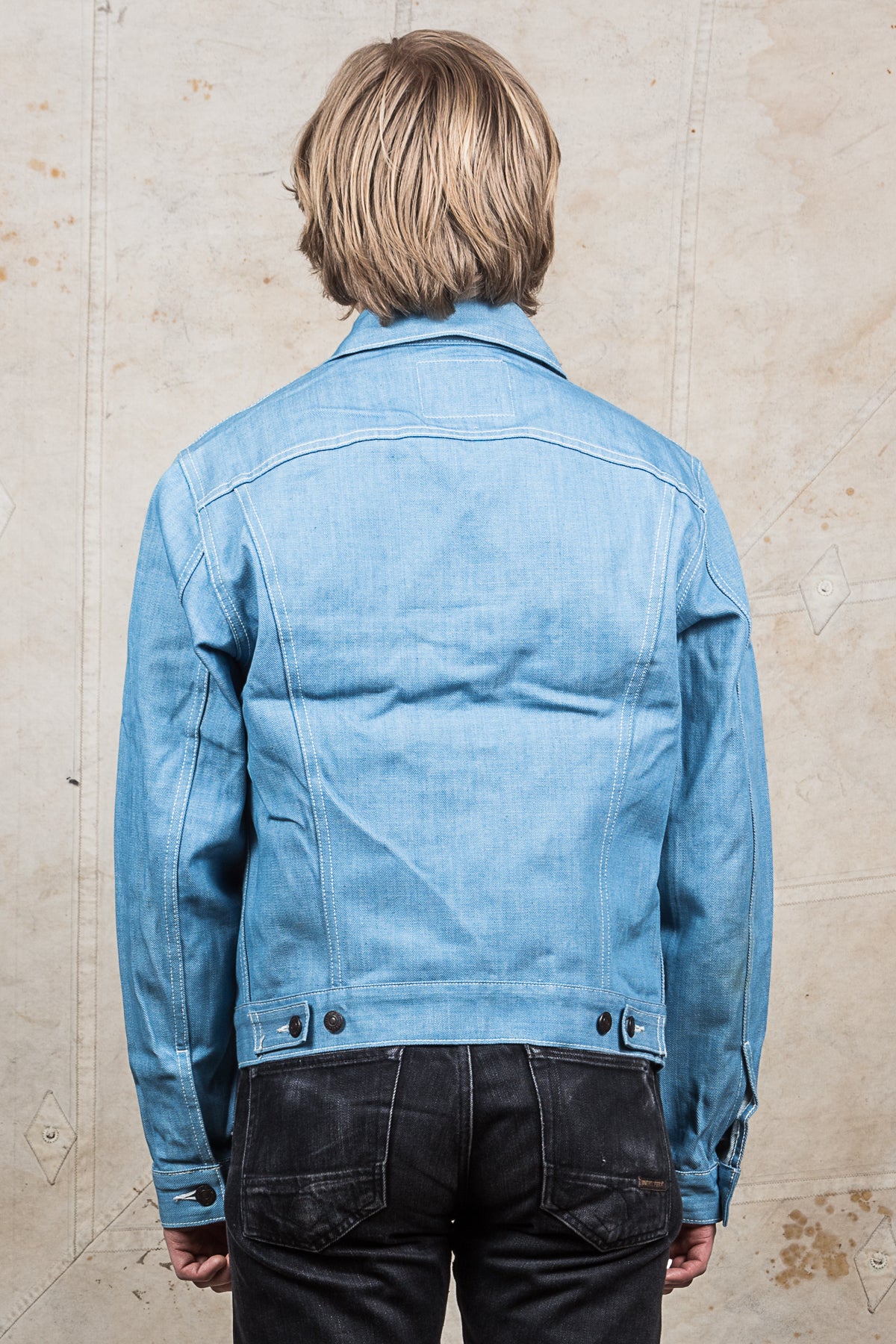 Second Hand Levi's Vintage Clothing 70505 Bright Blue Denim Jacket