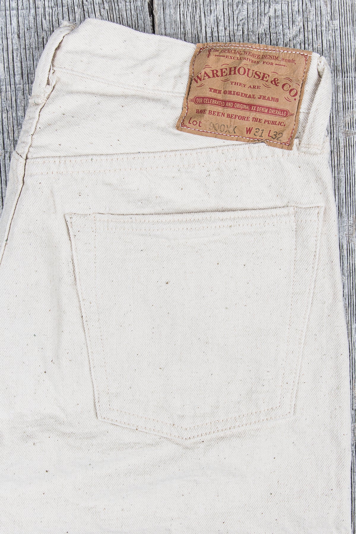 Warehouse & Co Lot 900xx Slim Jeans One Wash Ecru