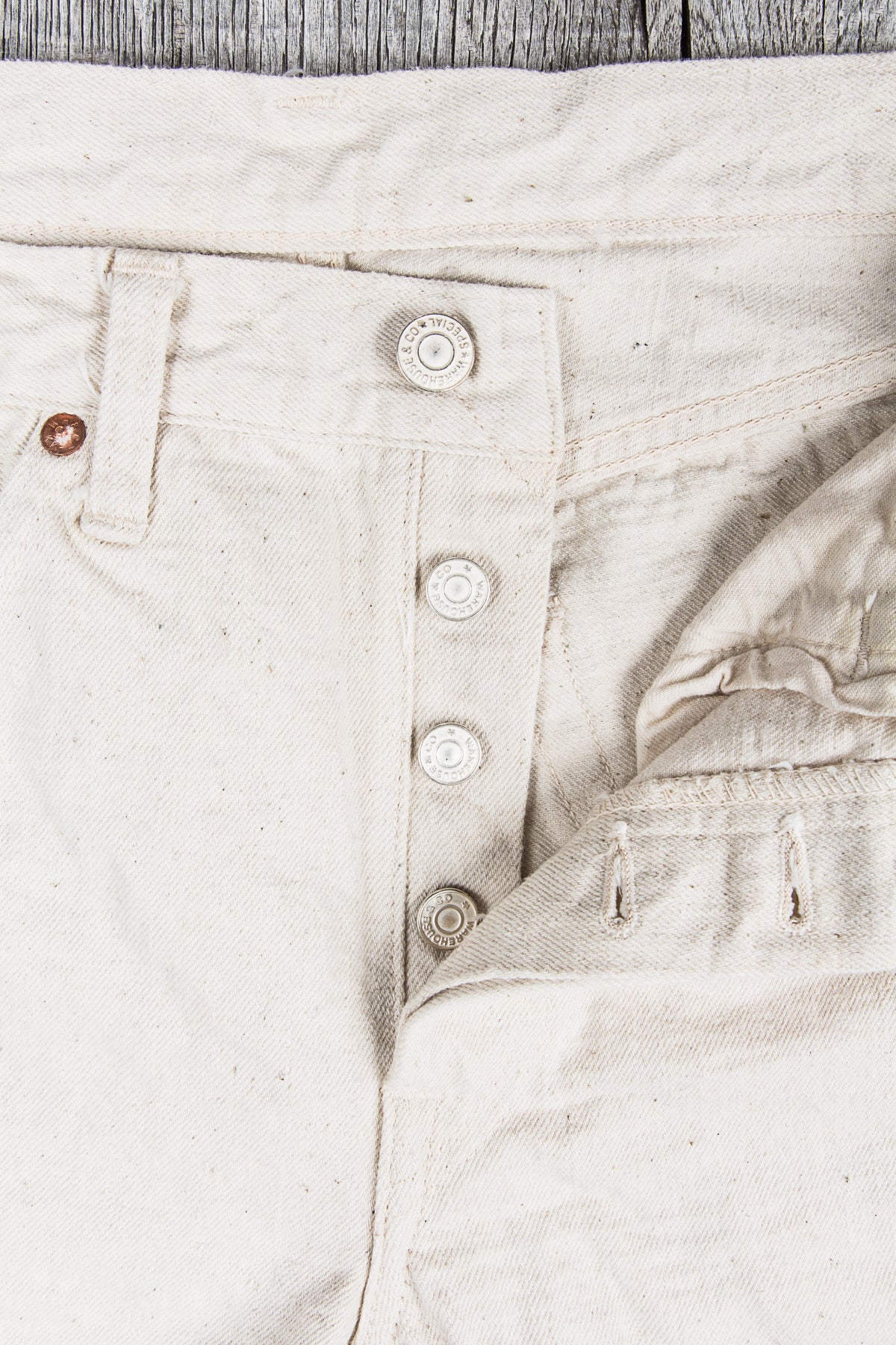 Warehouse & Co Lot 900xx Slim Jeans One Wash Ecru