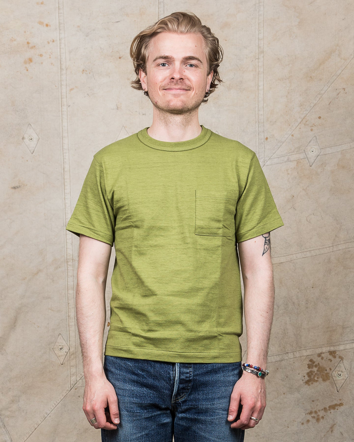Warehouse & Co. Lot 4601 Pocket T-shirt Grass Green