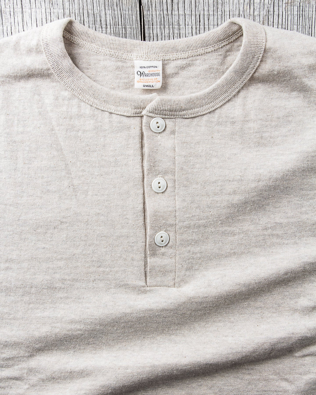 Warehouse & Co. Lot 4601 Henley Neck T-shirt Oatmeal