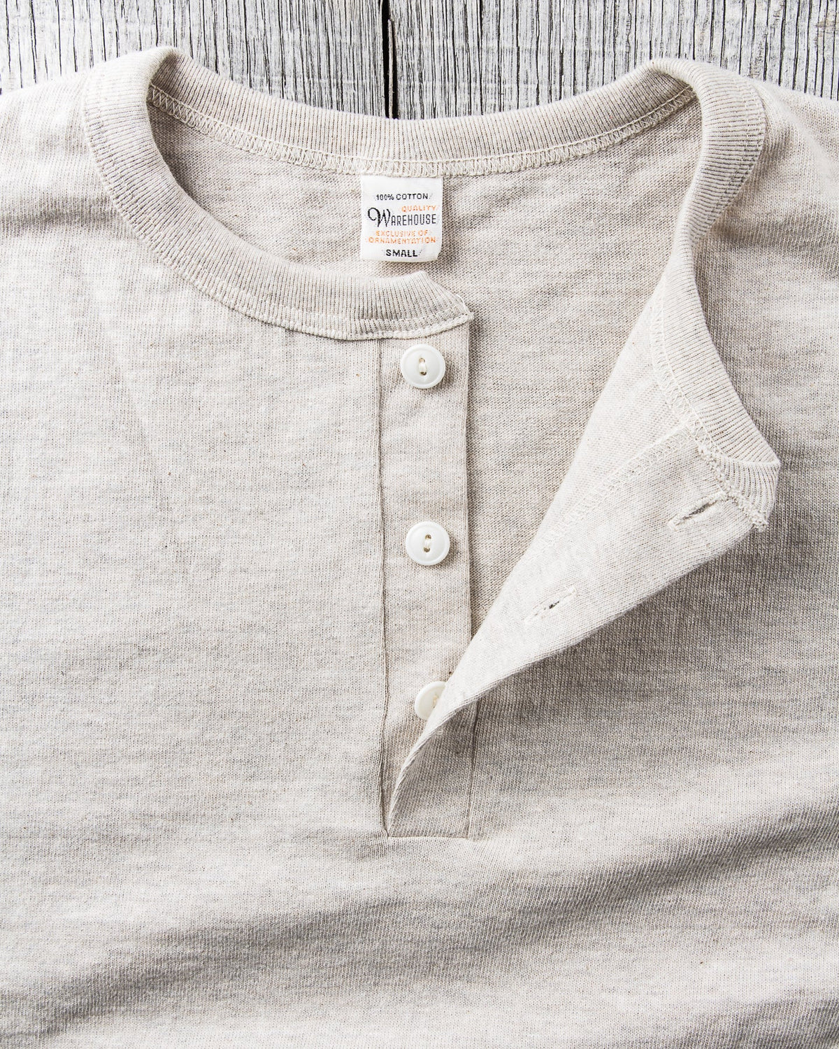 Warehouse & Co. Lot 4601 Henley Neck T-shirt Oatmeal