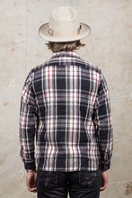 Sugar Cane & Co Twill Check Flannel Work Shirt Black