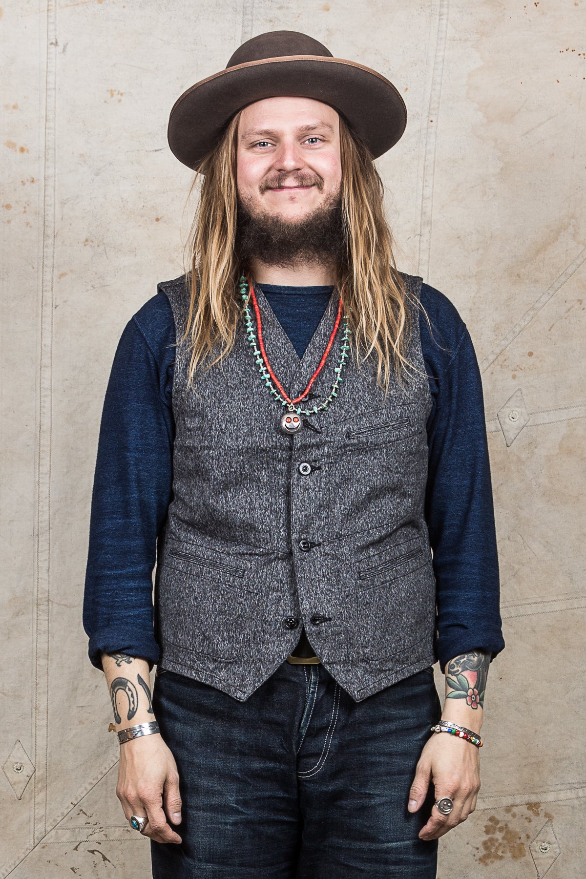 Sugar Cane & Co. Cotton Covert Work Vest