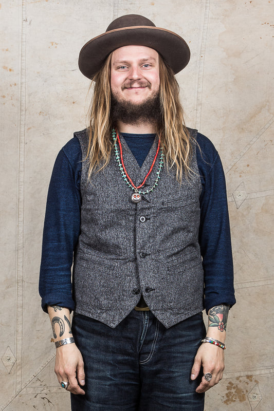 Sugar Cane & Co. Cotton Covert Work Vest