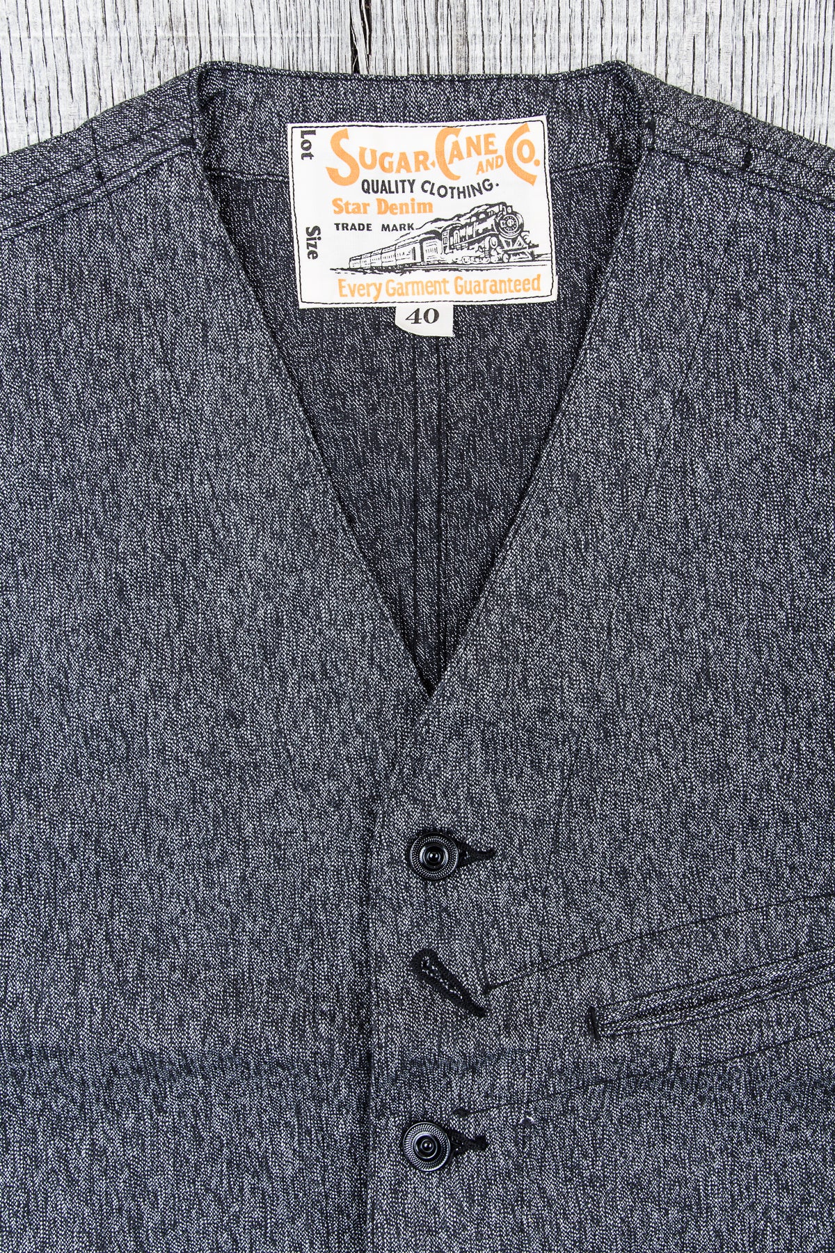 Sugar Cane & Co. Cotton Covert Work Vest