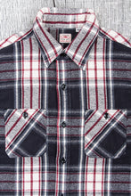 Sugar Cane & Co Twill Check Flannel Work Shirt Black