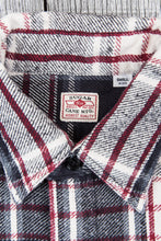 Sugar Cane & Co Twill Check Flannel Work Shirt Black