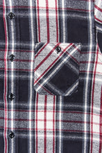 Sugar Cane & Co Twill Check Flannel Work Shirt Black