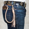 Lone Wolf Leathers Braided Wallet Leash Natural