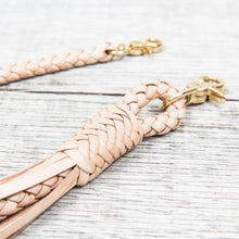 Lone Wolf Leathers Braided Wallet Leash Natural