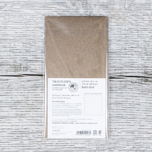 Traveler’s Company #002 Regular Notebook Refill Grid Paper