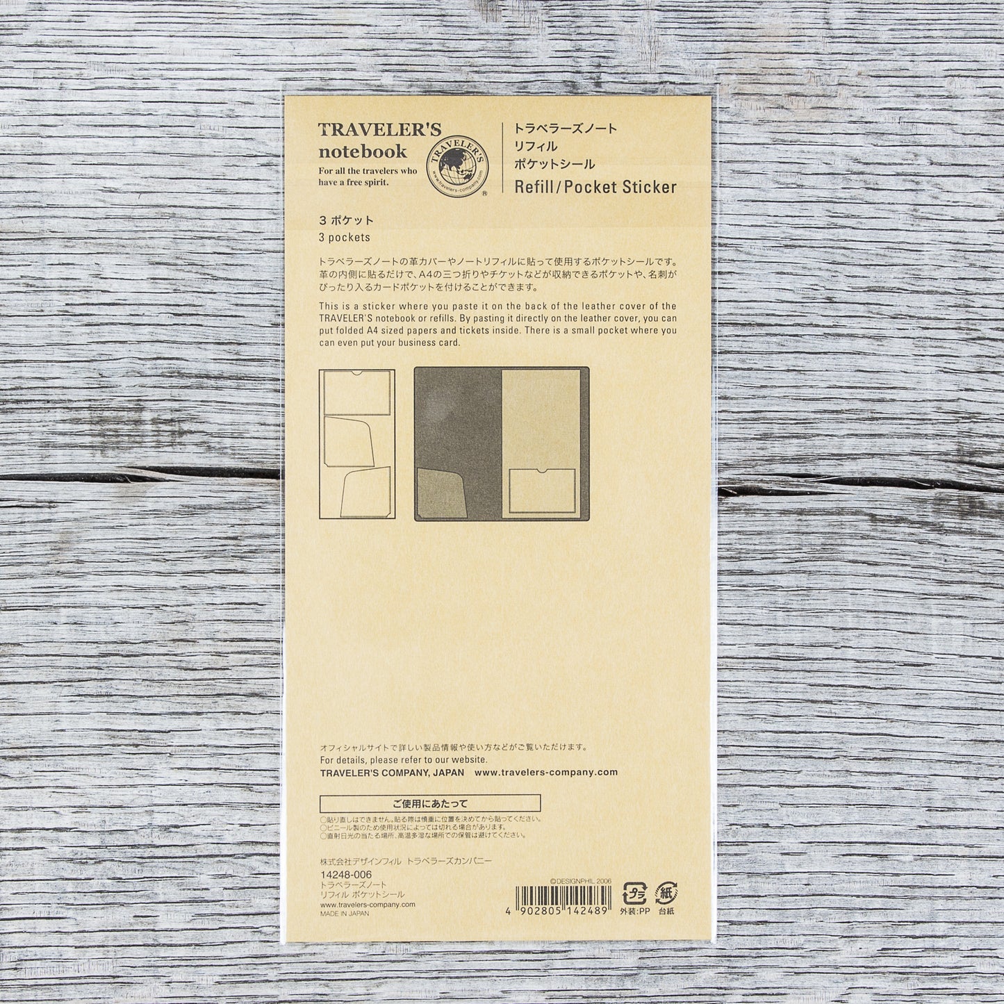 Traveler’s Company #004 Notebook Pocket Stickers