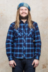 Indigofera Dawson Shirt Japanese Selvage Flannel Indigo Check
