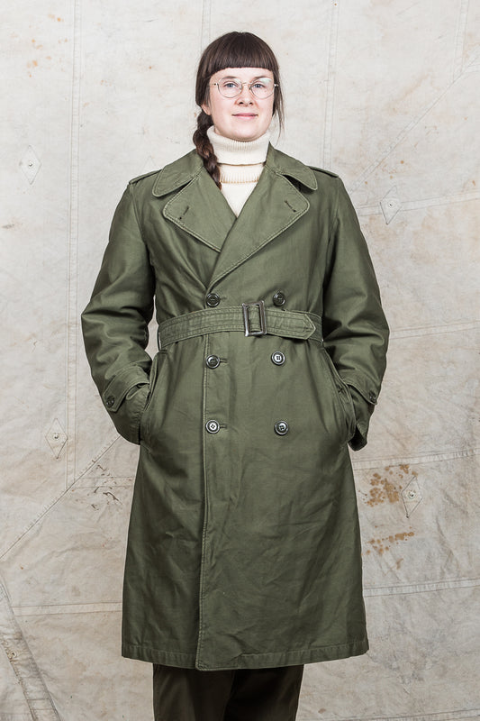 Vintage 1950s US Army Cotton Sateen Coat W/Removable Wool Liner