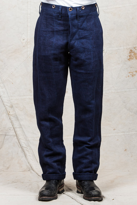 Mister Freedom Le Vaillant Indigo HBT Trousers
