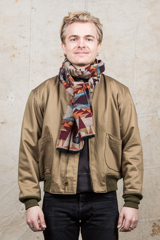 Pendleton Jacquard Wool Muffler Crescent Butte