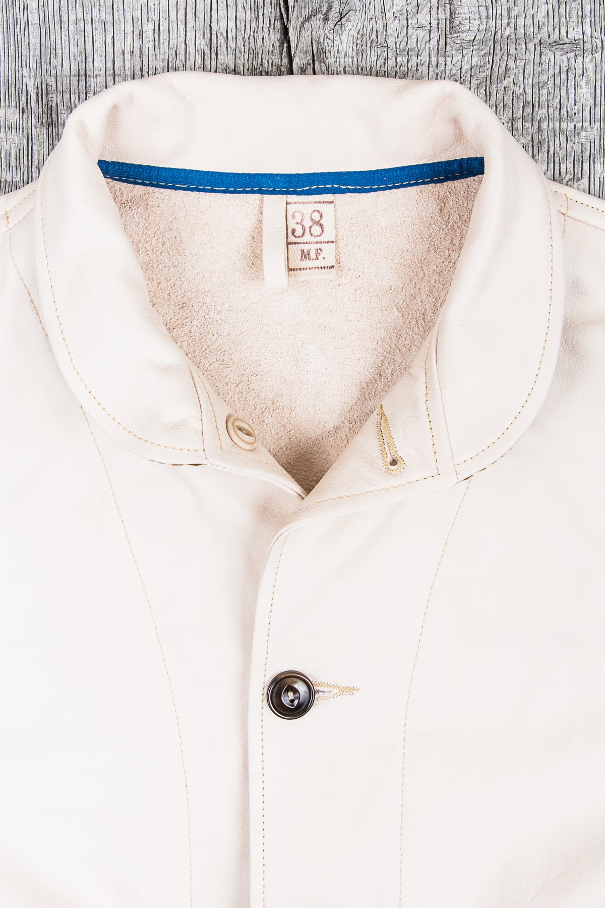 Mister Freedom Natural Campus Leather Jacket Veg Tanned