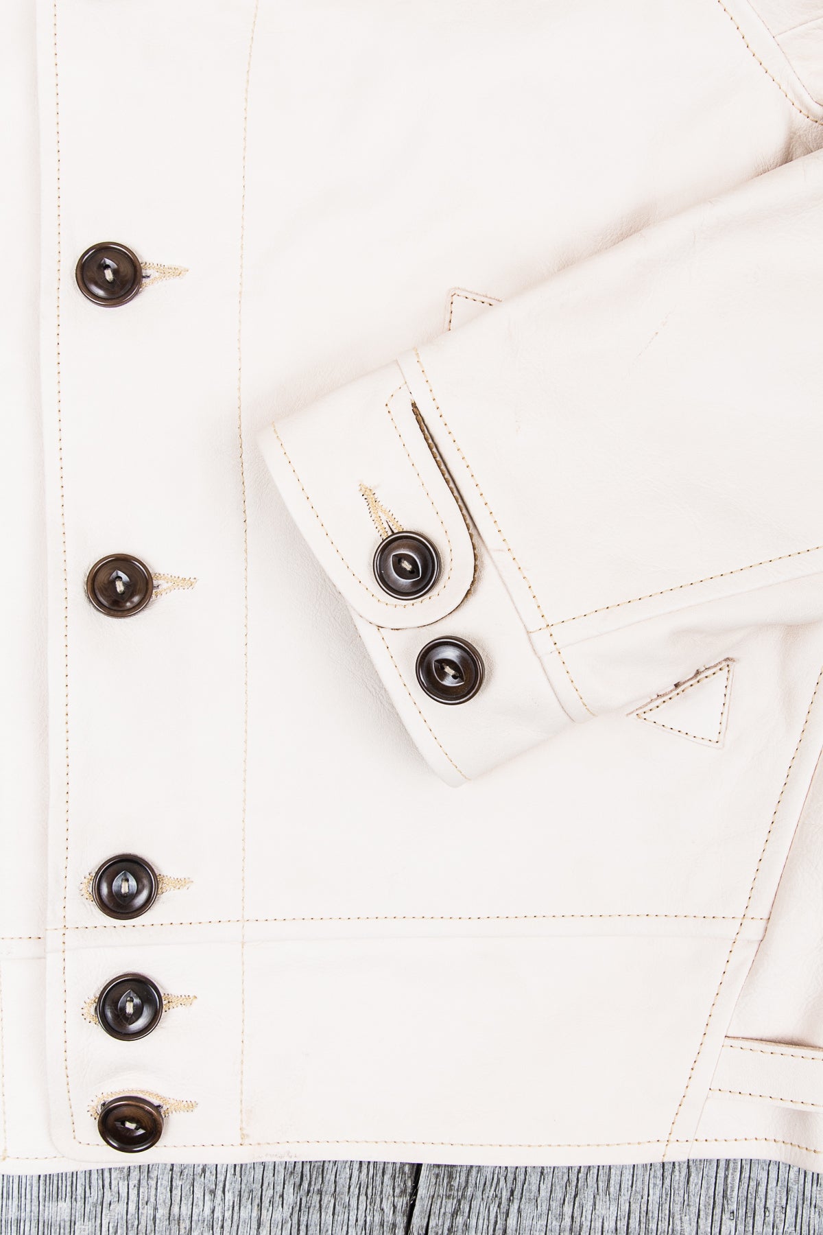 Mister Freedom Natural Campus Leather Jacket Veg Tanned