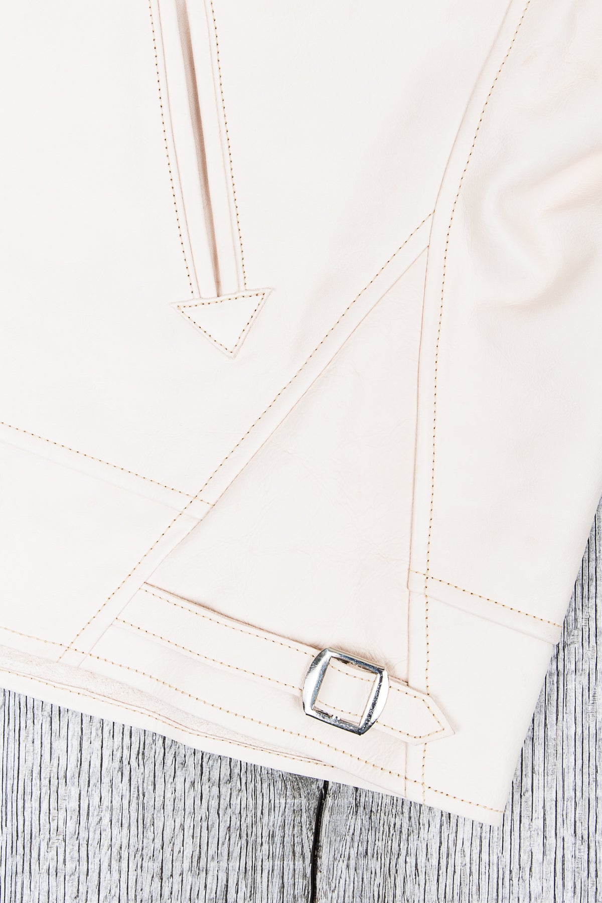 Mister Freedom Natural Campus Leather Jacket Veg Tanned