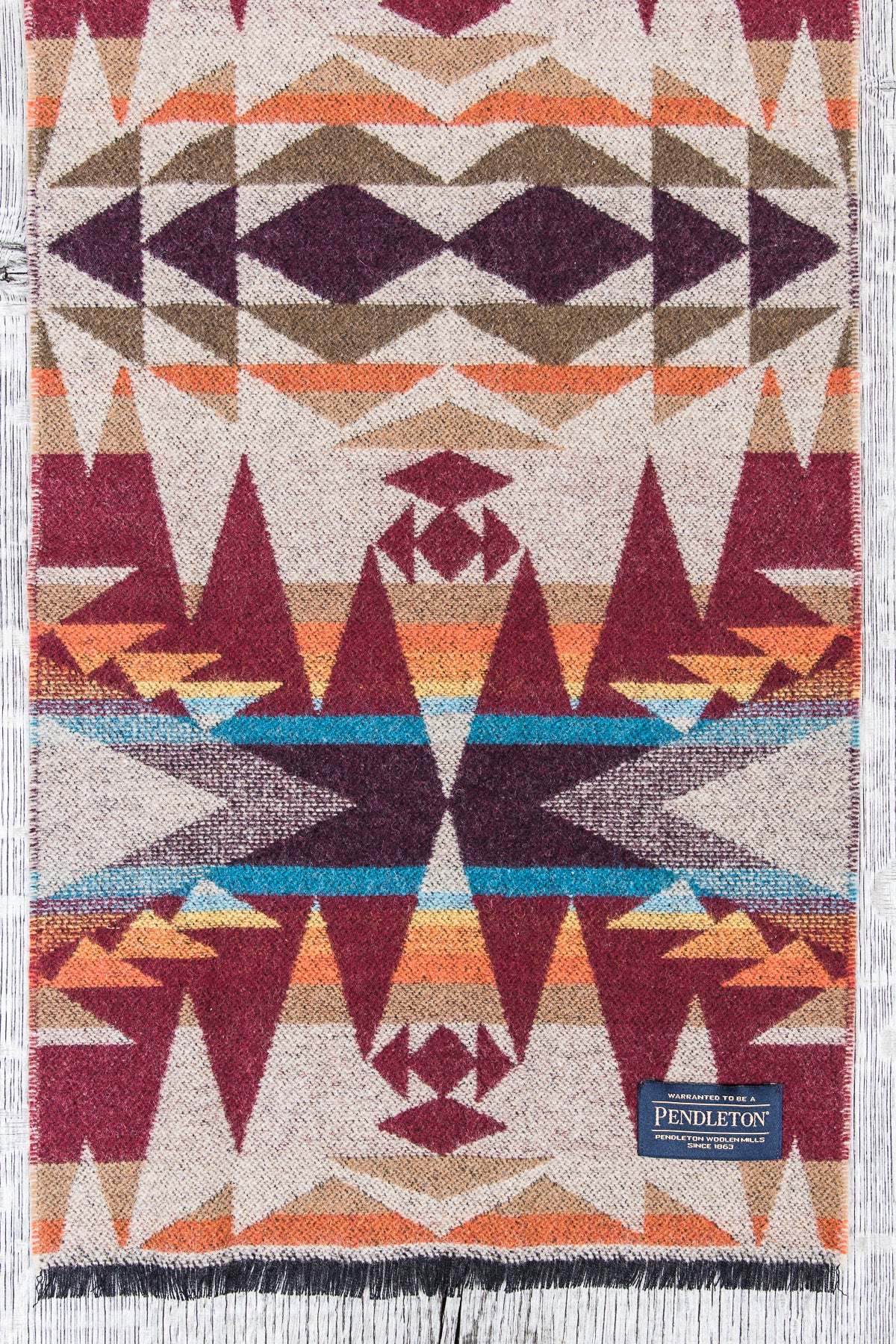 Pendleton Jacquard Wool Muffler Crescent Butte