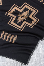 Pendleton Oversized Featherweight Wool Scarf Harding Black