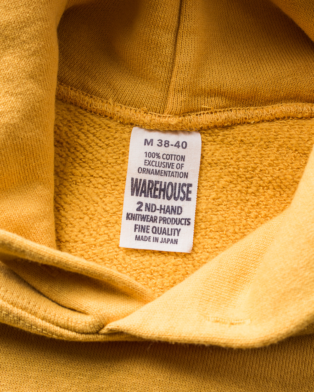 Warehouse & Co Lot 462 Sweat Parka Yellow