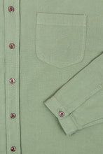 Indigofera Muir Shirt Desert Green Chambray