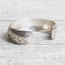Vintage TA Begay Storyteller Bracelet Sterling Silver & 12K Gold