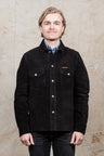 Indigofera Copeland Black Rough Out Leather