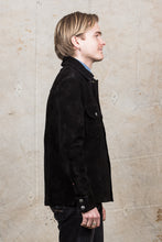 Indigofera Copeland Black Rough Out Leather