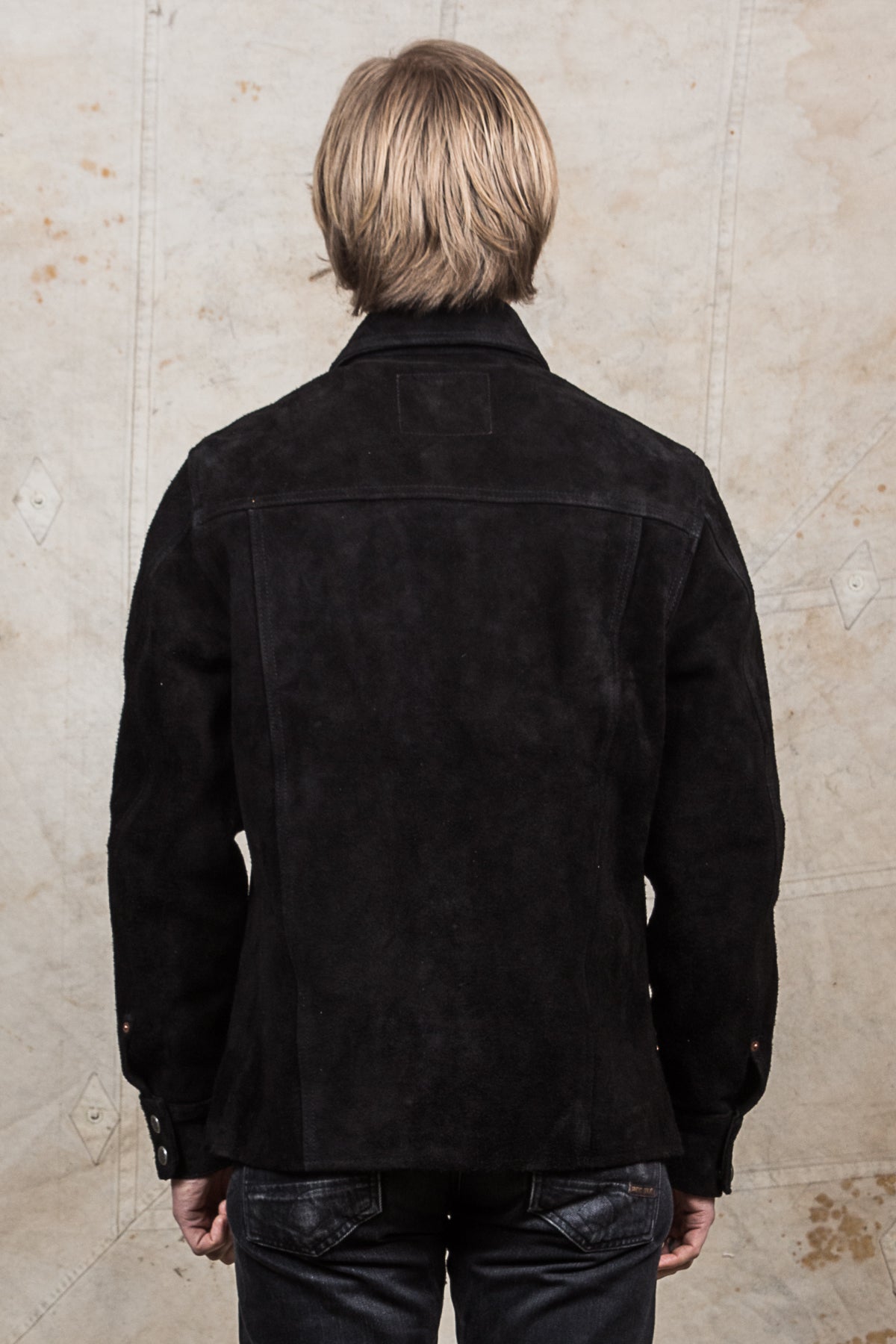 Indigofera Copeland Black Rough Out Leather