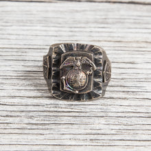 Vintage Mexican Biker US Marine Corps Souvenir Ring