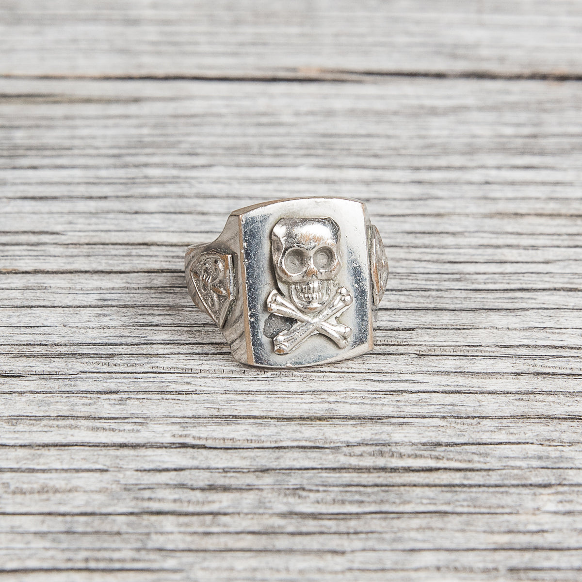 Vintage Mexican Biker Skull Souvenir Ring No. 2