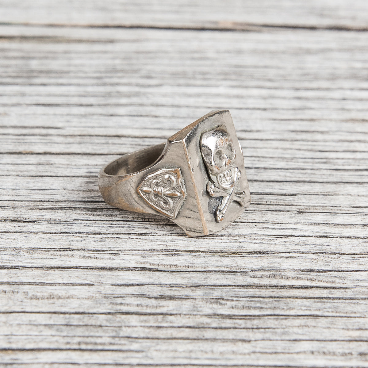 Vintage Mexican Biker Skull Souvenir Ring No. 2