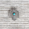 Vintage Navajo Thunderbird Turquoise Silver Brooch