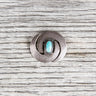 Vintage Navajo Swirl Turquoise Silver Brooch