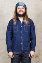 Sugar Cane & Co. Navy Polka Dot Work Shirt