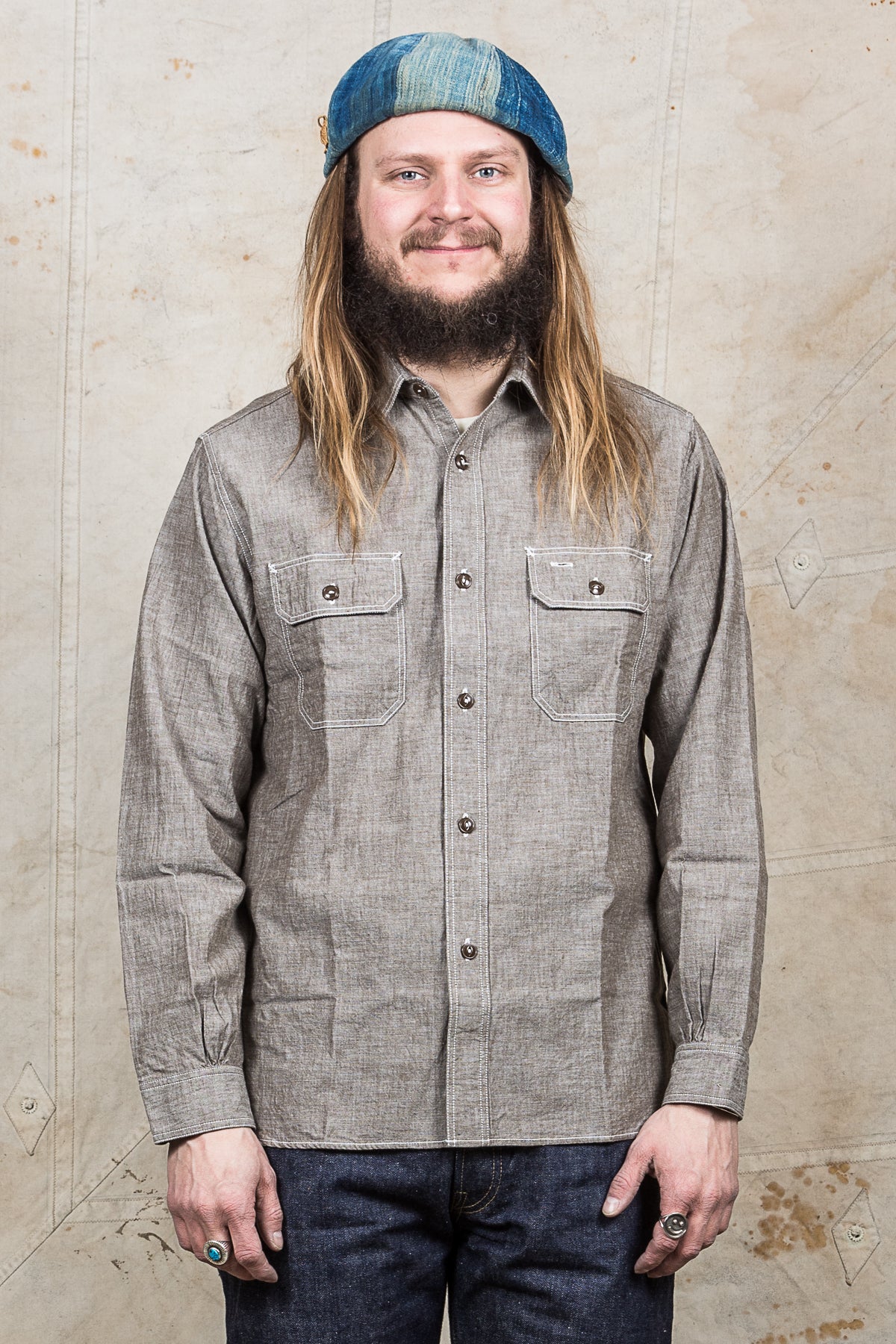 Sugar Cane & Co. Brown Chambray Shirt