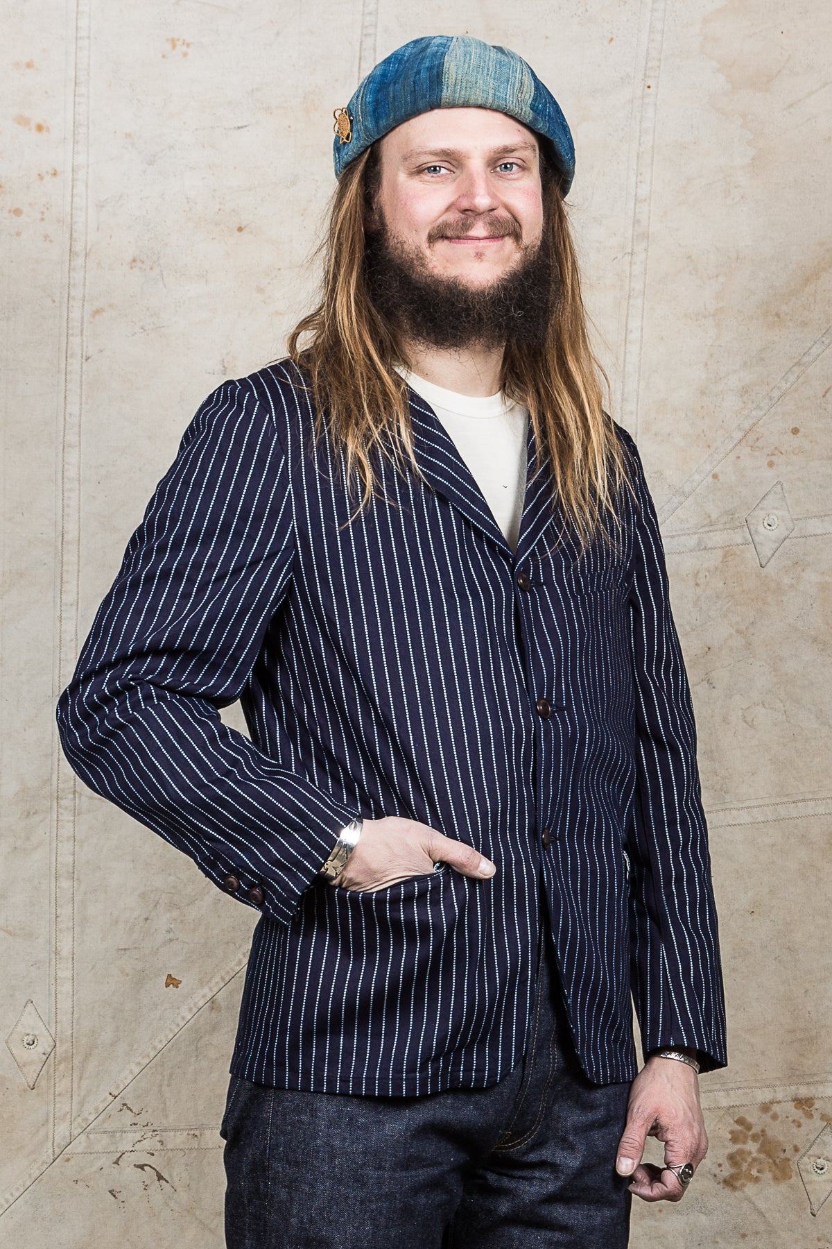 ジャケット・アウター SUGAR CANE 9oz WABASH STRIPE SACK COAT Sugar Cane & Co. 9oz Indigo Wabash Stripe Jacket – Second Sunrise