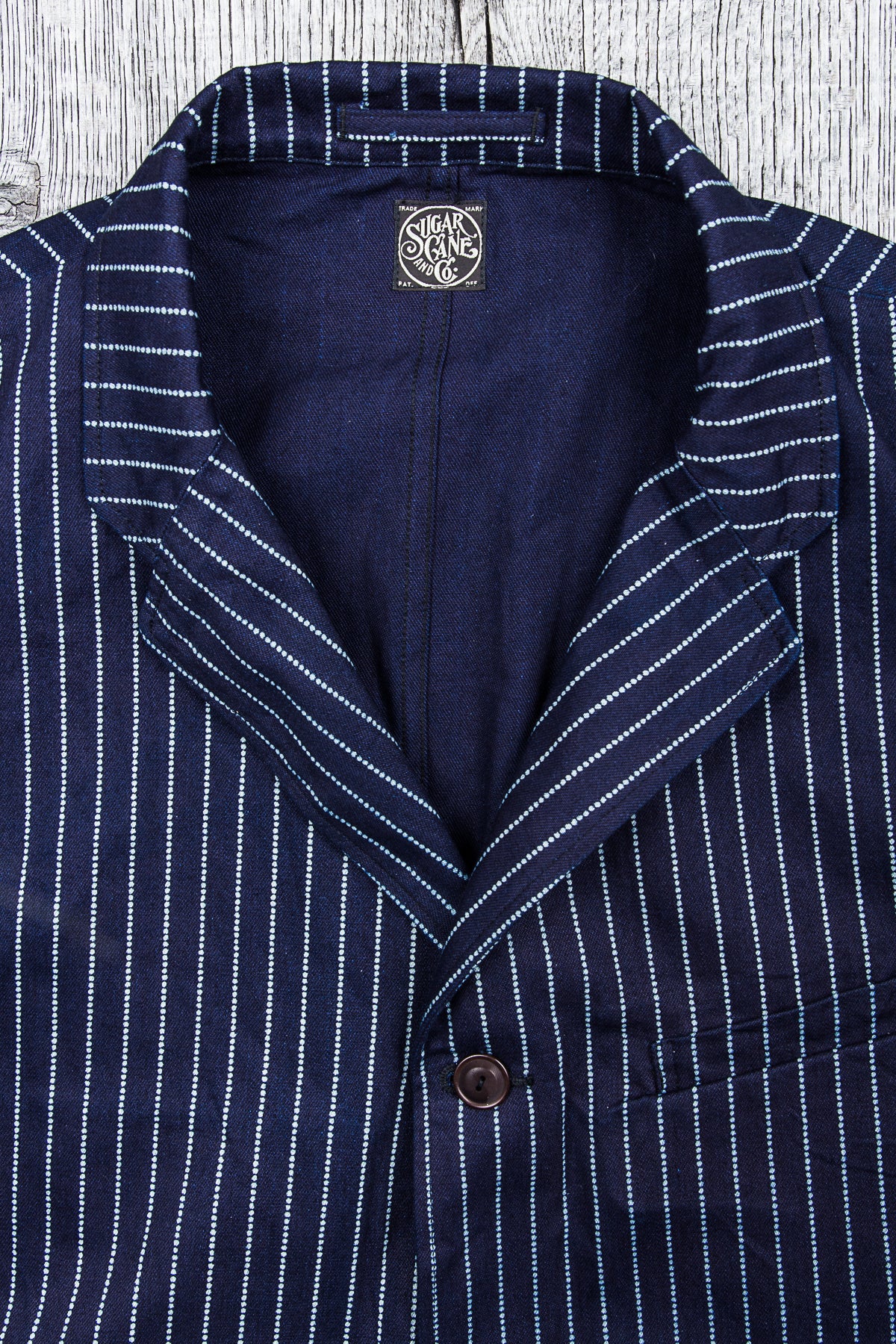 Sugar Cane & Co. 9oz Indigo Wabash Stripe Jacket – Second Sunrise