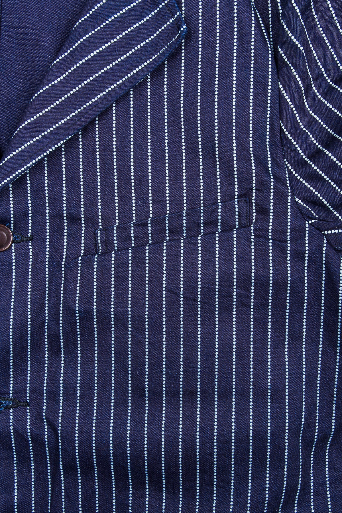 Sugar Cane & Co. 9oz Indigo Wabash Stripe Jacket