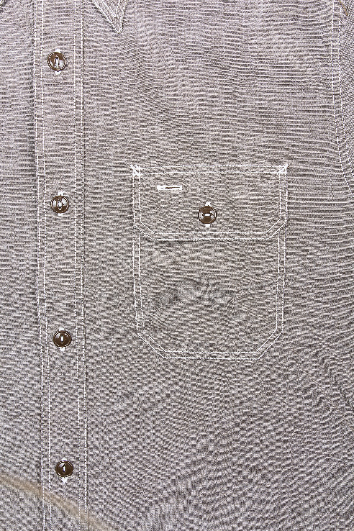 Sugar Cane & Co. Brown Chambray Shirt