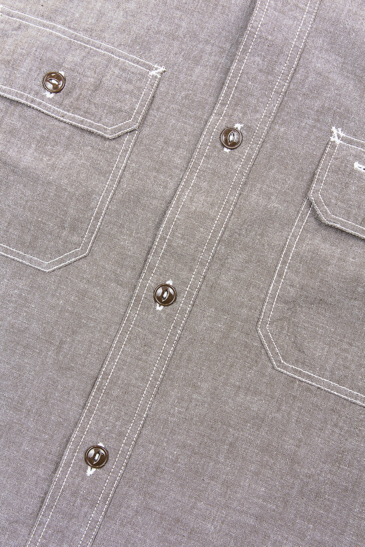 Sugar Cane & Co. Brown Chambray Shirt