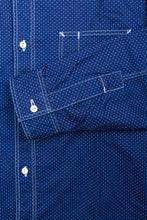 Sugar Cane & Co. Navy Polka Dot Work Shirt