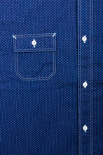 Sugar Cane & Co. Navy Polka Dot Work Shirt