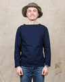 OrSlow Indigo boat Neck Long Sleeve Shirt