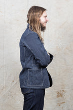 Sugar Cane Indigo Stripe Work Coat